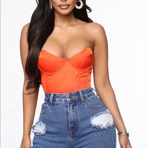Fashion Nova Satin Corset